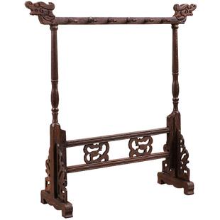 笔架展示架毛笔挂实木中国风毛笔架木质中式简约学生文房四宝挂毛笔的笔架托鸡翅木毛笔套装毛笔挂架桌面摆件