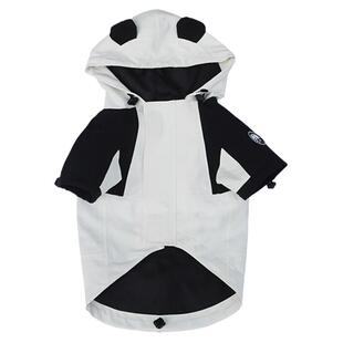 熊猫骑士宠物衣服猫狗冲锋衣2026新款春夏季防水耐磨撞色连帽外套