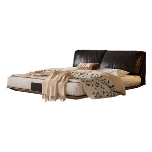 大象耳朵悬浮床架2026新款铁艺床不锈钢碳素钢主卧床2米x2米2大床