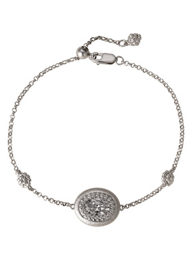 素图女925银锆石法式复古手链