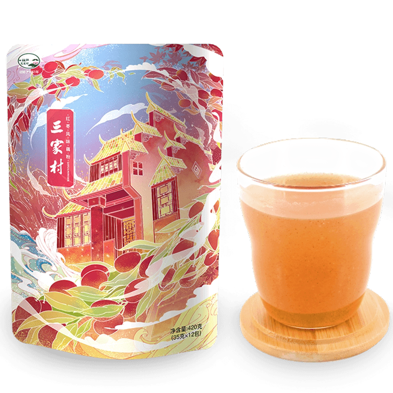 红枣杭州特产早餐小袋装420g藕粉
