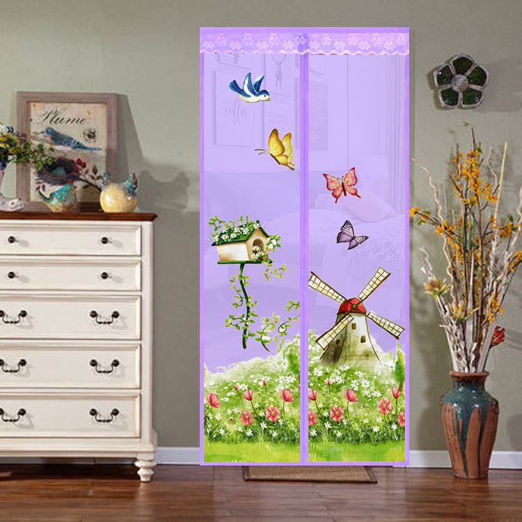 夏季家用加密防蚊蝇磁性门帘门帘批发通风厨房静音软自客厅吸纱