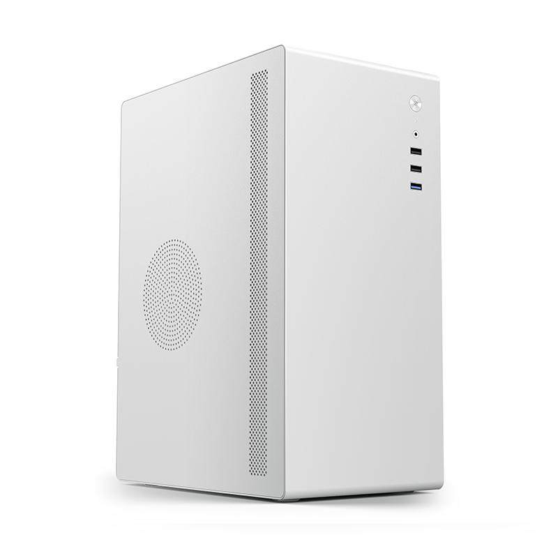 硕一V200办公台式机电脑主机箱M-ATX中小板桌面迷你小机箱ATX电源