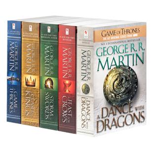 冰与火之歌 权力的游戏 英文原版 Game of Thrones A Song of Ice and Fire平装5册套装 乔治马丁 美剧原著 课外阅读 搭暮光之城