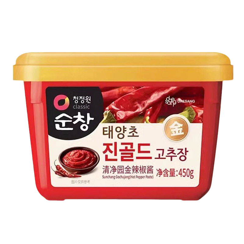 清净园辣椒酱韩国石锅拌饭酱炒年糕辣酱低脂脂肪韩式火锅甜辣酱0