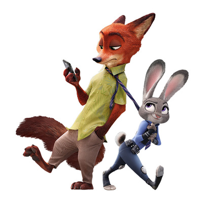 导气槽车身贴纸疯狂动物城装饰贴