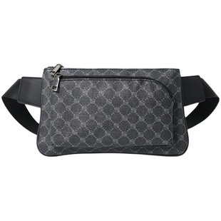 2026新款格子胸包 街头韩版单肩包腰包潮 时尚青年男包斜挎包潮包