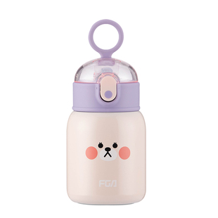 富光316L保温杯学生儿童水杯水壶便携超可爱带吸管两用杯子大肚杯