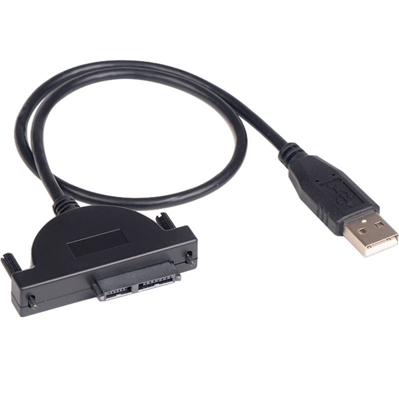 景赛 笔记本光驱SATA转USB易驱线 外置光驱盒 转接线 USB外接7+6转换线 光驱接电脑线