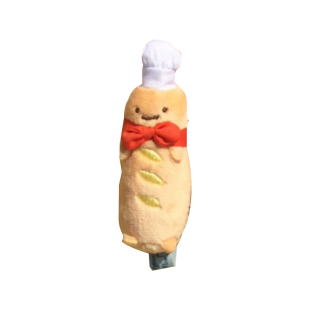 日系角落生物可爱面包店长法棍毛绒公仔包挂件U盘钥匙扣生日礼物