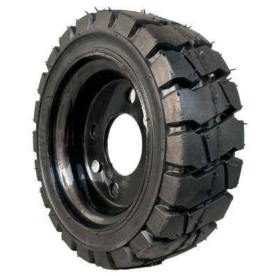 直径25厘米4孔6孔实心胎带拖车桥