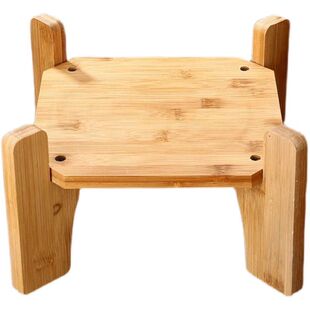 泡酒瓶底座竹木圆形底座玻璃瓶四方底座工艺品摆件花瓶座鱼缸底座