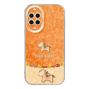 适用华为nova14手机壳女款nova13pro保护套全包novo12硅胶11防摔8高级7se活力版橙色10新年ultra软马年hi外壳