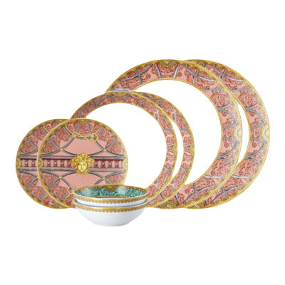 Versace meets Rosenthal 范思哲陶瓷Scala红色2人份餐具套装