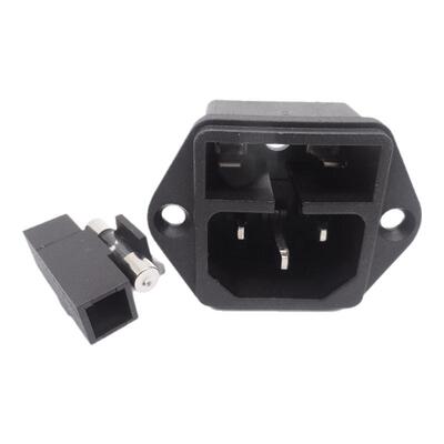 带耳二合一带保险丝品字插座