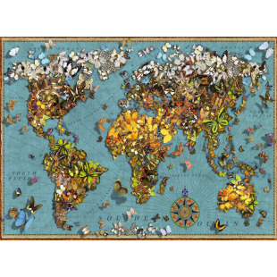 睿思Ravensburger蝴蝶世界500片德国进口拼图成人益智玩具成年