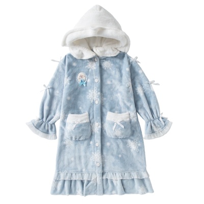 女童爱莎艾莎公主睡衣法兰绒套装