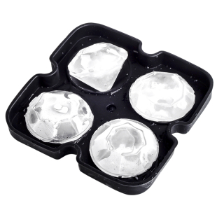 冻冰块模具球形硅胶冰格带盖大方形威士忌冰球酒吧调酒制冰粒商用