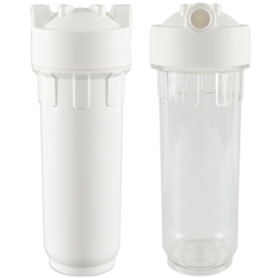 10寸免挂板滤瓶4分铜口净水器前置过滤器2分透明白色通用PP棉家用