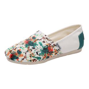 玛丽布鞋女2025新款一脚蹬软底不累脚渔夫鞋女平底帆布老北京布鞋