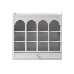 living plus北欧杯架杯子展示架客厅桌面多宝格收纳置物架格子架