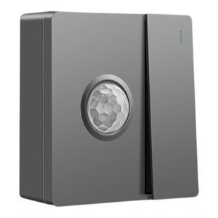 86型一开双控加人体感应开关红外线带光控可常亮220V楼道智能延时