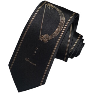 【霖悦君】聆听者原创JK/DK领带女制服衬衫百搭学院风提花黑色男