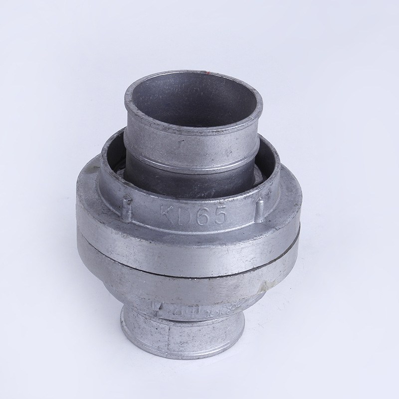 1寸-6寸农用水带灌溉接头 铝制卡套式变径直通消防接头批发