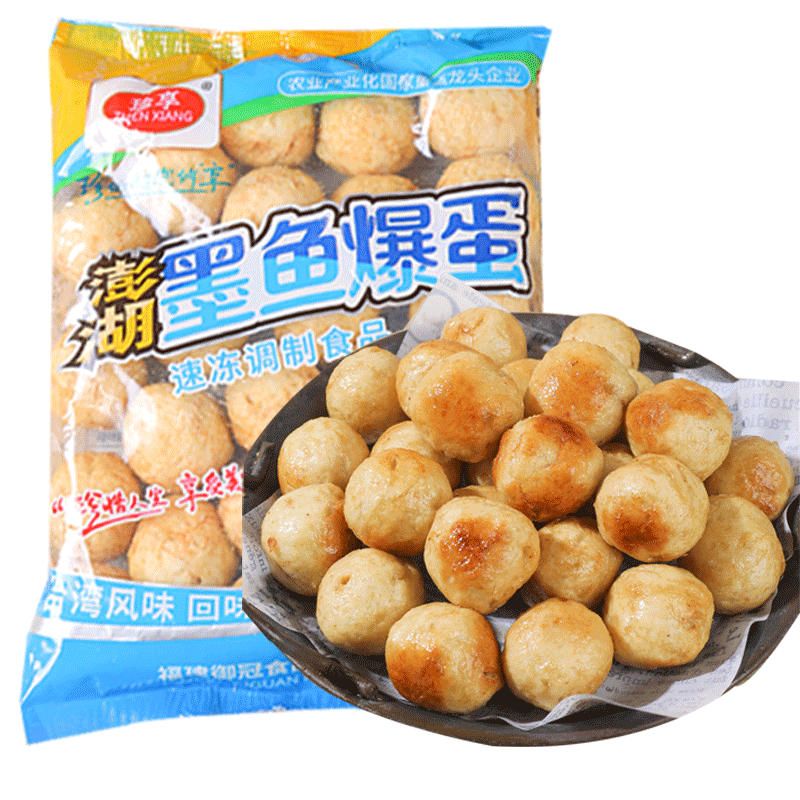 珍享墨鱼爆蛋地道肠组合装