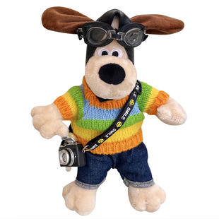 车内饰品摆件可爱卡通韩国狗公仔汽车后备箱尾部挂件车外装饰玩偶