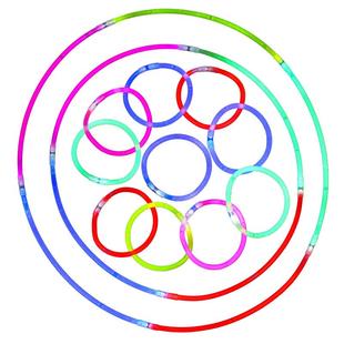 荧光棒发光莹光棍儿童无毒七彩色棒银光手环玩具夜光棒助威棒批发