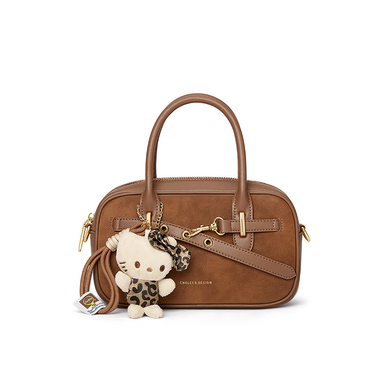 简约保龄球包女百搭可爱挂饰