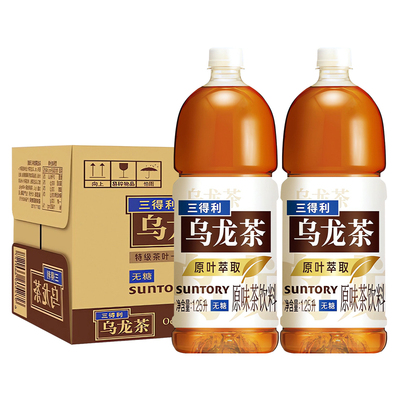 三得利无糖乌龙茶饮料1.25L大瓶