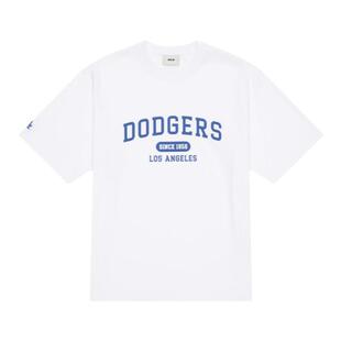 MLB 男女情侣明星同款潮流学院风T恤透气字母短袖24夏季新款TSV02