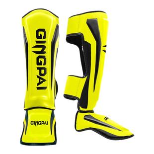 竞派散打护腿连脚背加厚成人泰拳护腿板专业儿童护小腿胫搏击护具