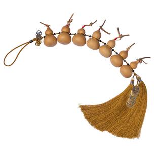 天然小葫芦挂件门帘装饰长串文玩真葫芦门口挂饰家居阳台客厅摆件