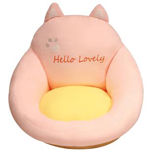 可爱榻榻米坐垫靠背一体地上蒲团懒人坐墩卧室地板客厅加厚飘窗垫