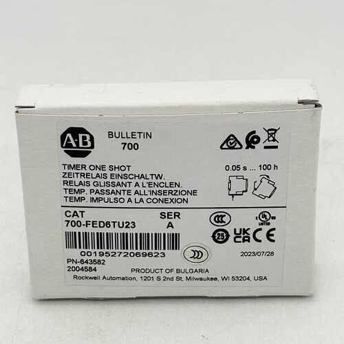 溢价-700-FED6TU23定时继电器罗克韦尔AB700