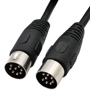 DIN 8Pin大din 8p连接线 din 8pin 公对公母8 pin din 信号连接线