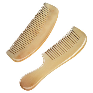 【内蒙古】牛角梳天然官方正品专用长发静电防家用经络梳便携梳子