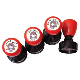 可爱英语女老师英文批改作业评语印章Very good!鼓励教学教师用章