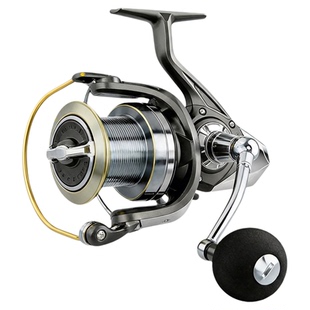 大物轮锚鱼轮远投专用纺车轮无间隙海竿锚杆海钓全金属线杯鱼线轮