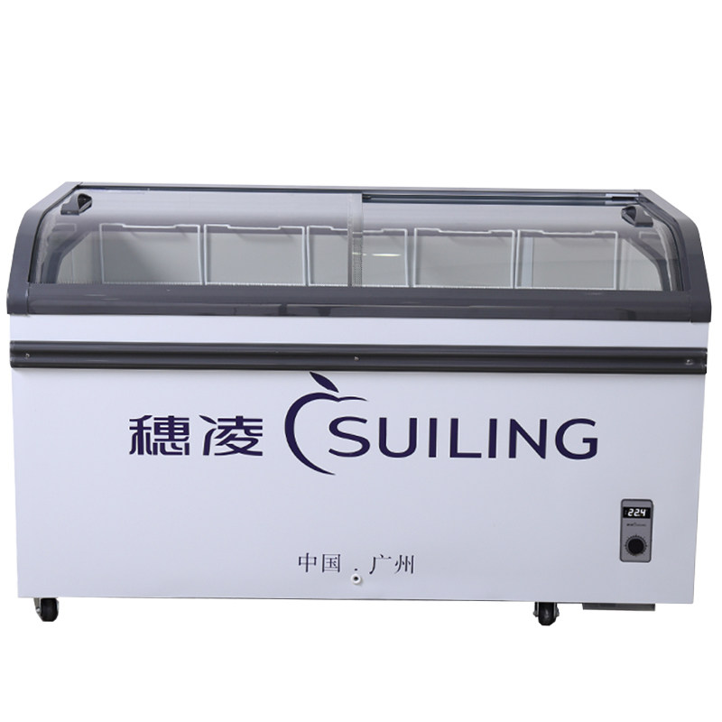 穗凌卧式冰箱商用冷冻展示柜
