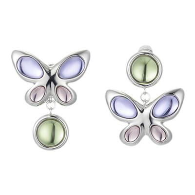 STUGAZI情侣浮蝶魔镜耳环