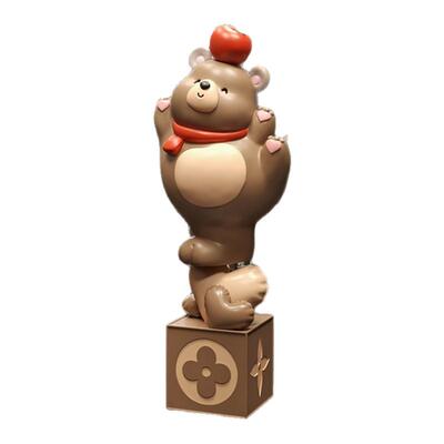 苹果熊大型落地潮玩摆件开业礼物