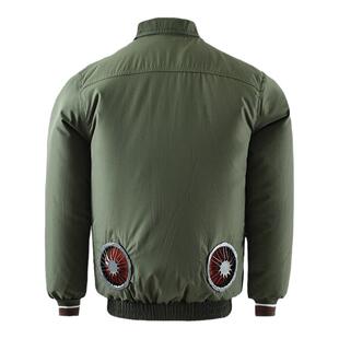 夏季降温空调服男款带风扇的衣服工装迷彩电焊工地劳动薄款工作服