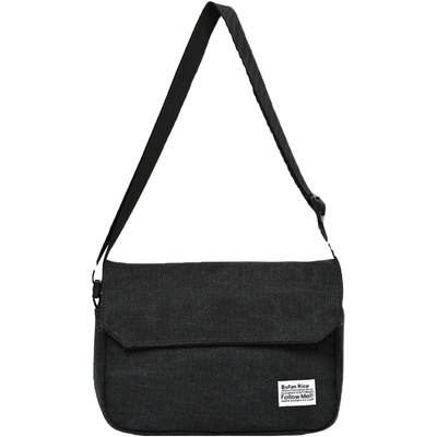 简约休闲帆布邮差通勤包