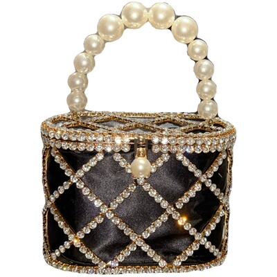 UGALS镂空菜篮子手拿斜挎水桶包