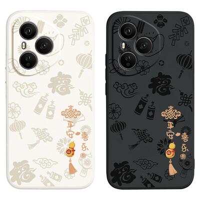 平安喜乐适用荣耀400手机壳Honor400Pro华为新款保护套DNN一AN00新年液态硅胶DNP全包防摔男女专用四百外壳后