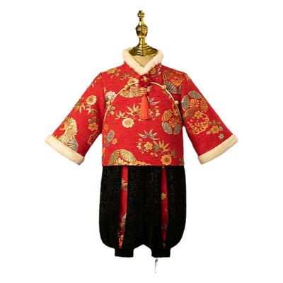 宝宝周岁礼服男童唐装